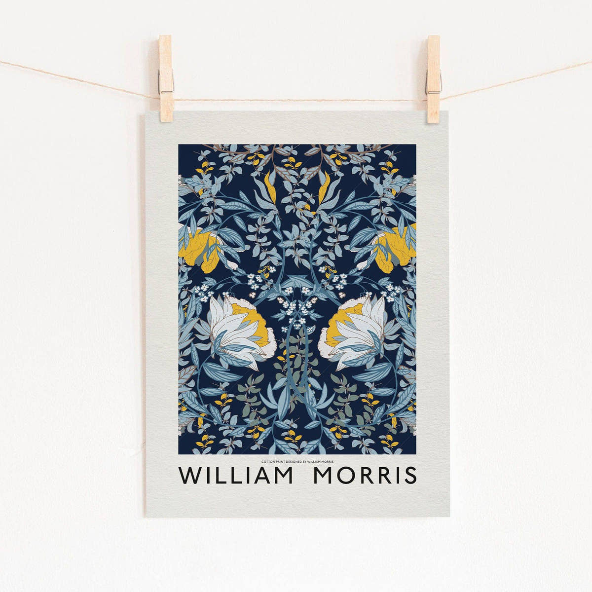 William Morris, Blue Floral Wall Art, Fine Art Prints