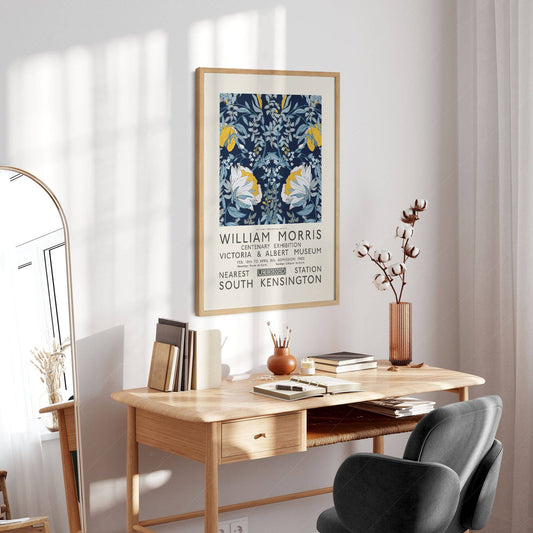 William Morris, Blue and Yellow Flowers, Fine Art Prints