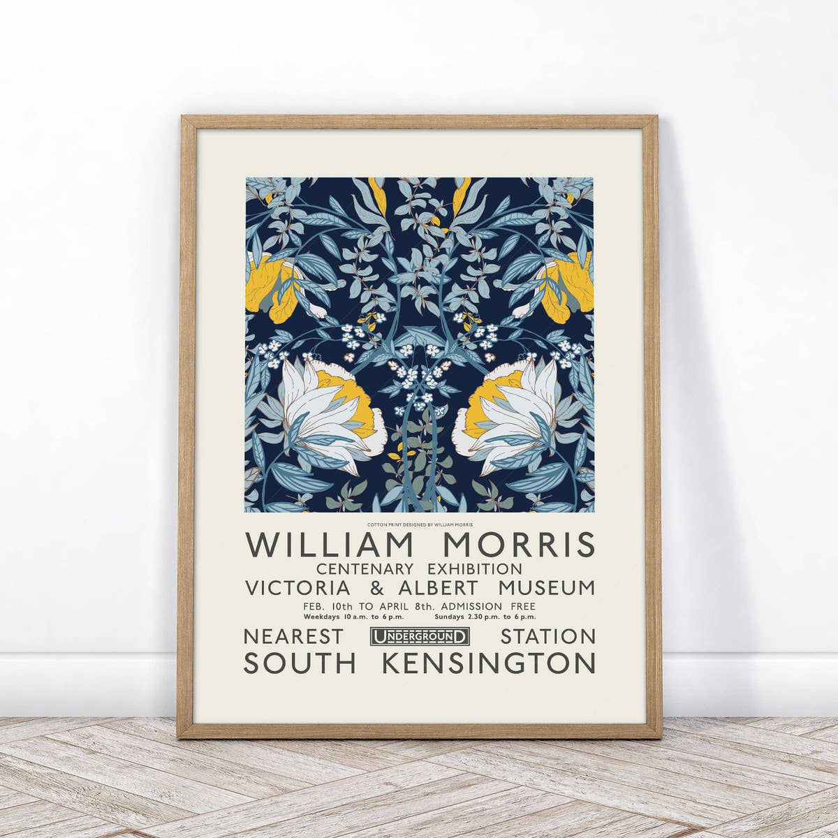 William Morris, Blue and Yellow Flowers, Fine Art Prints