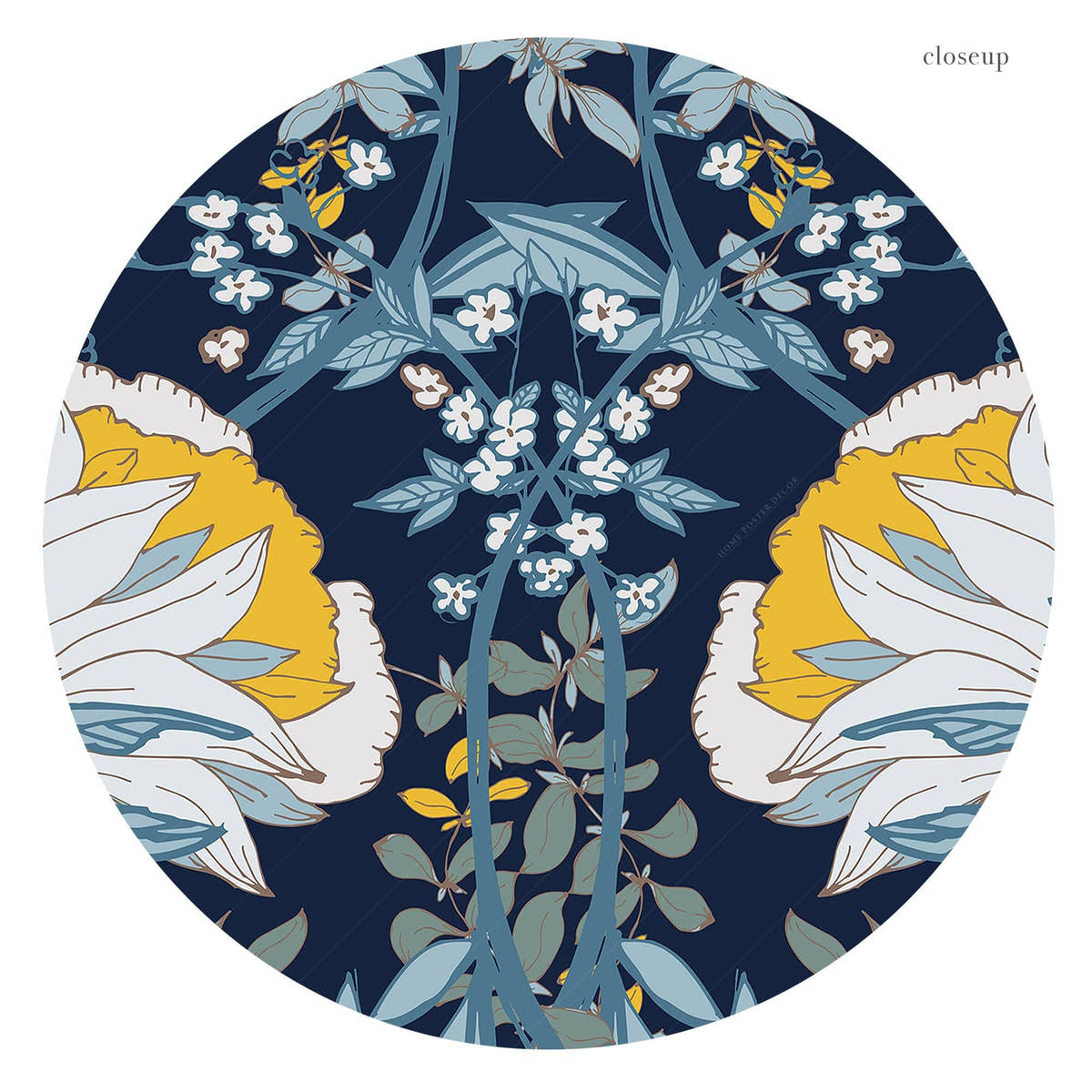 William Morris, Blue and Yellow Flowers, Fine Art Prints