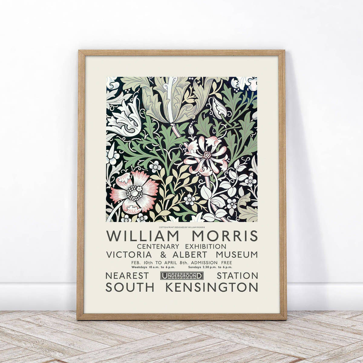 William Morris, Compton Poster, Floral Pattern