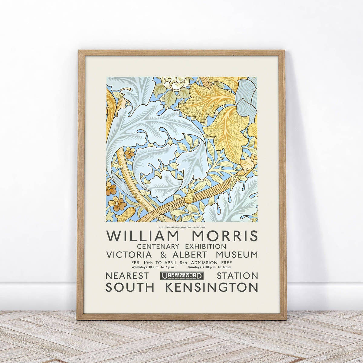 William Morris, Floral Poster, Exhibition Print