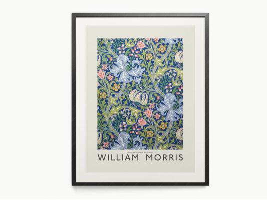 William Morris, Golden Lily Flower, Fine Art Print