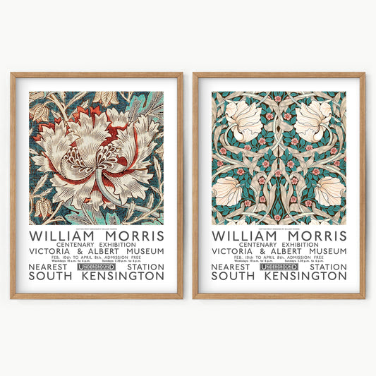 William Morris, Honeysuckle Poster, Set of 2 Prints