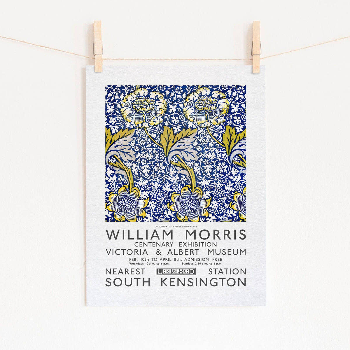 William Morris, Kennet Flower Poster