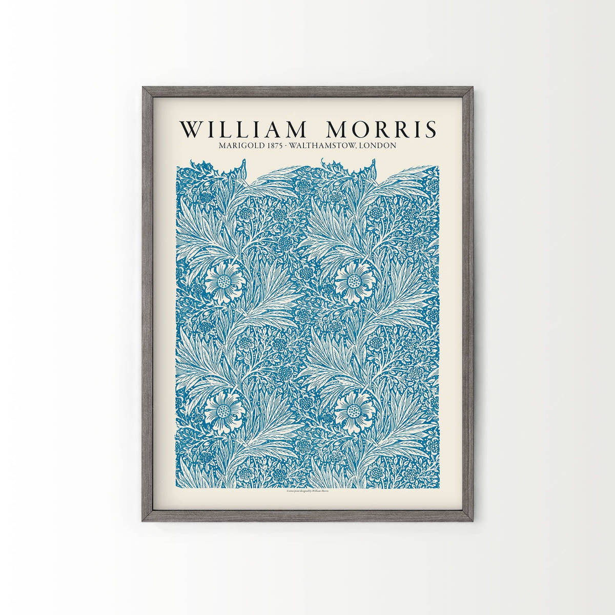 William Morris, Light Blue Marigold, Fine Art Print