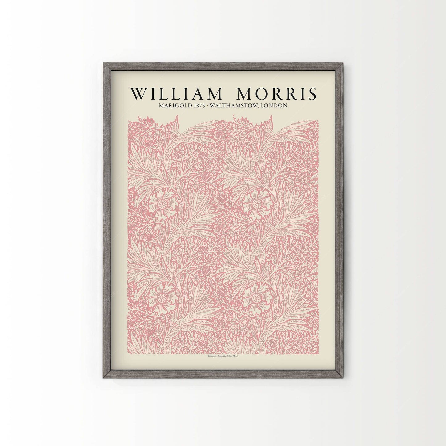 William Morris, Pink Marigold, Fine Art Print