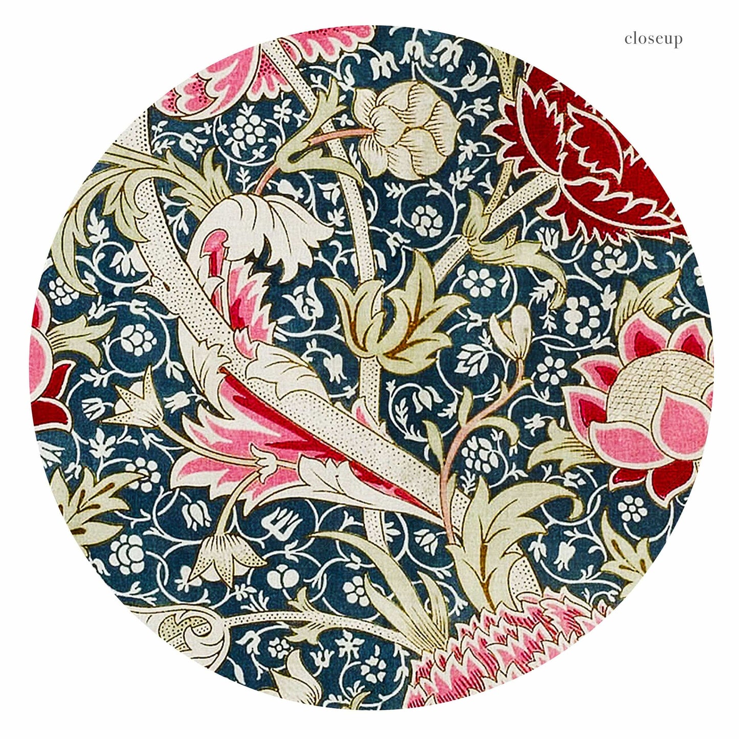 William Morris Print, Red and Pink Flowers Wall Art