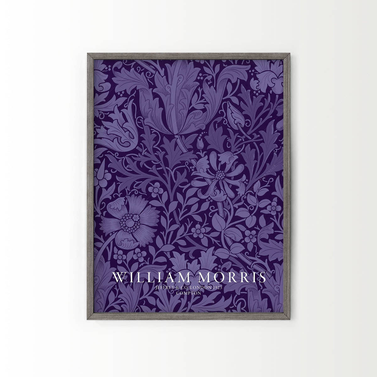 William Morris, Purple Compton, Fine Art Print