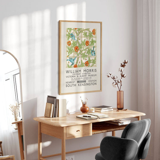 William Morris, Trellis Design, Fine Art Print