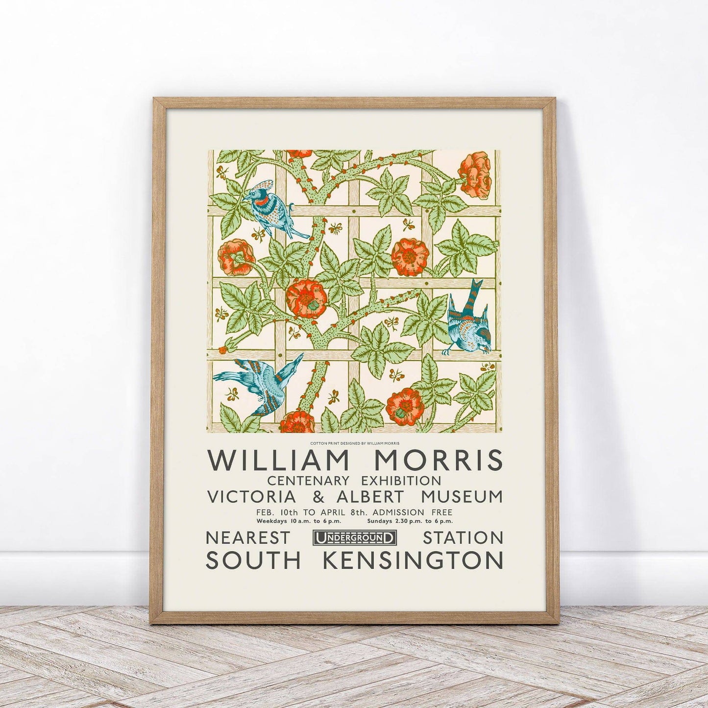 William Morris, Trellis Design, Fine Art Print