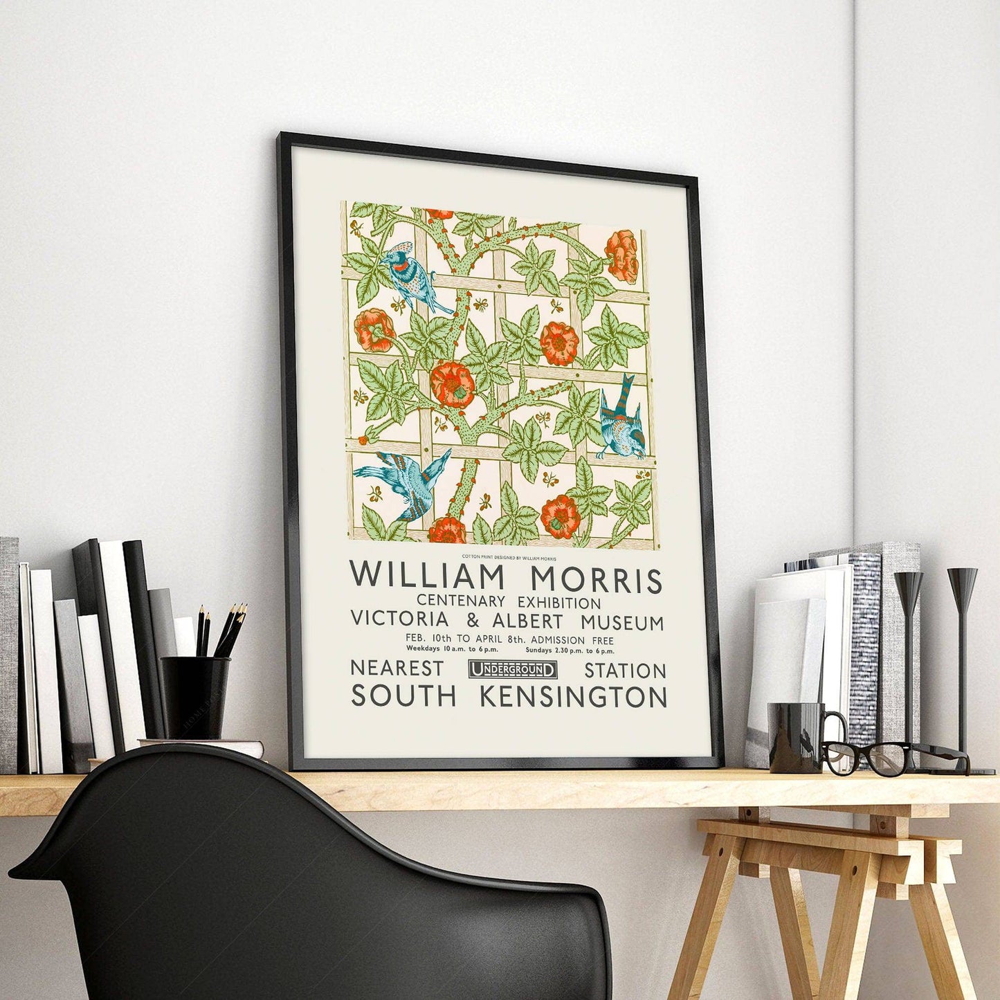 William Morris, Trellis Design, Fine Art Print