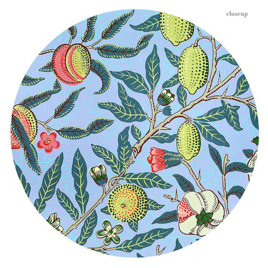 William Morris, William Morris, Fruit or Pomegranate Poster on blue background