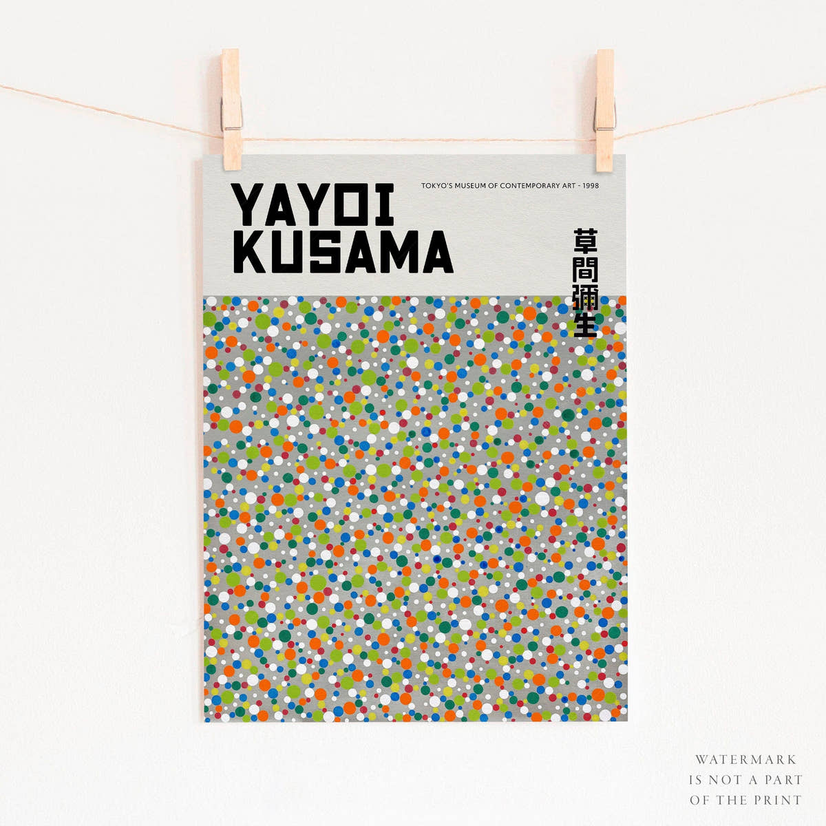 Yayoi Kusama, Dots Poster, Exhibition Wall Art, Fine Art Print