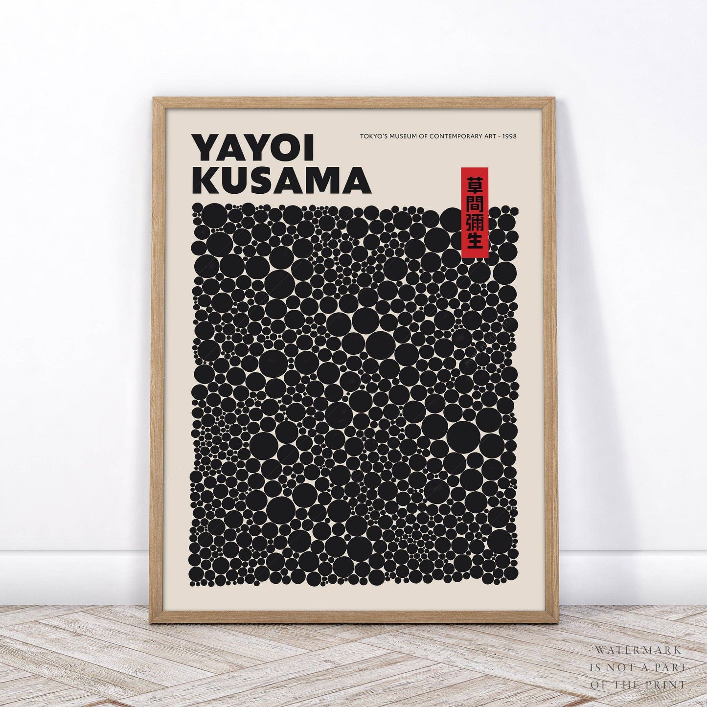 Yayoi Kusama Print, Contemporary Wall Decor, Exhibition Poster