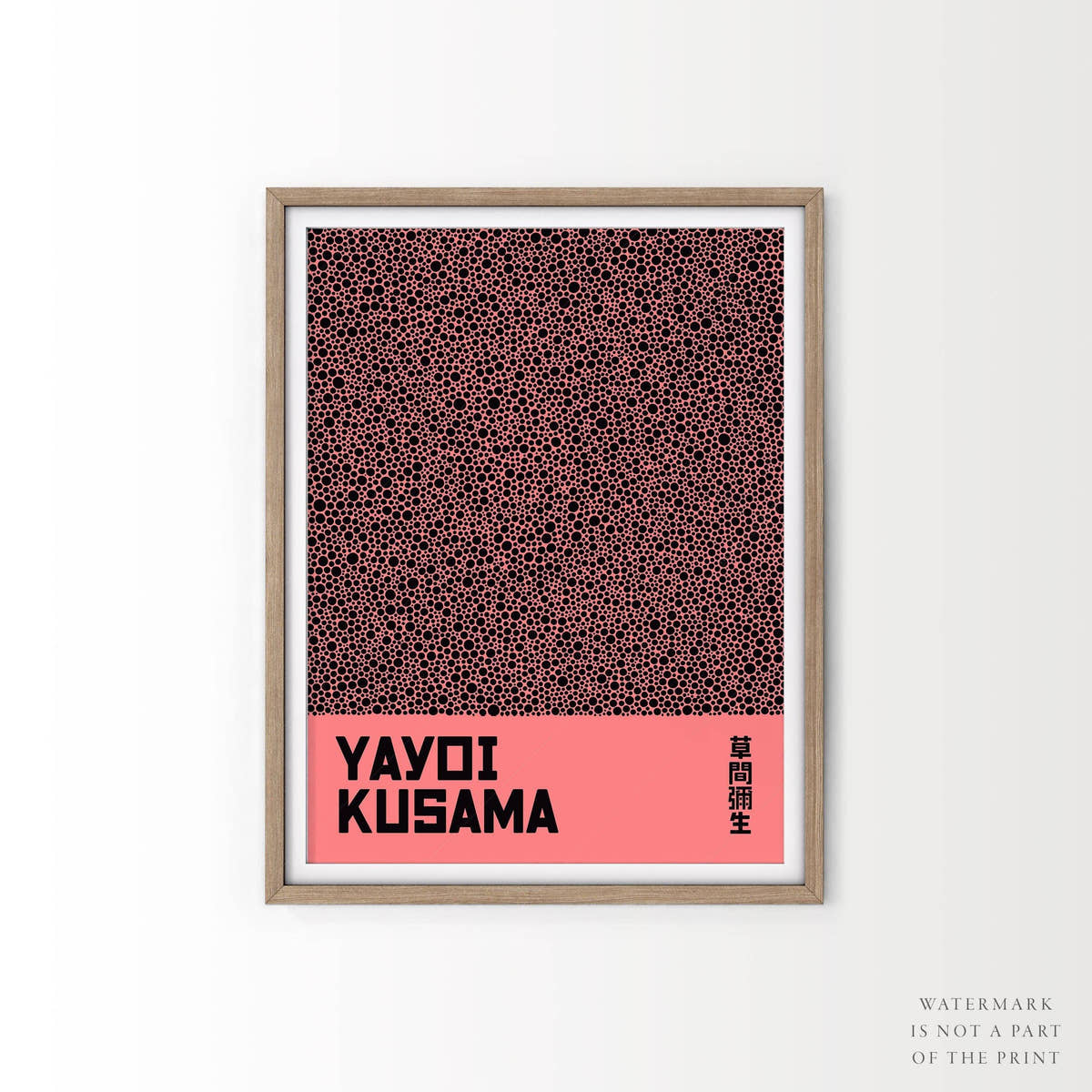 Yayoi Kusama Print, Contemporary Wall Decor, Exhibition Poster, Infinity Nets