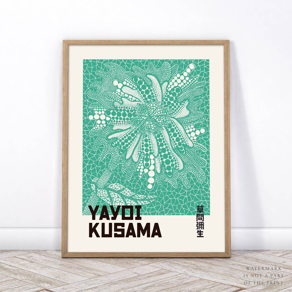 Yayoi Kusama Print, Contemporary Wall Decor, Floral Art