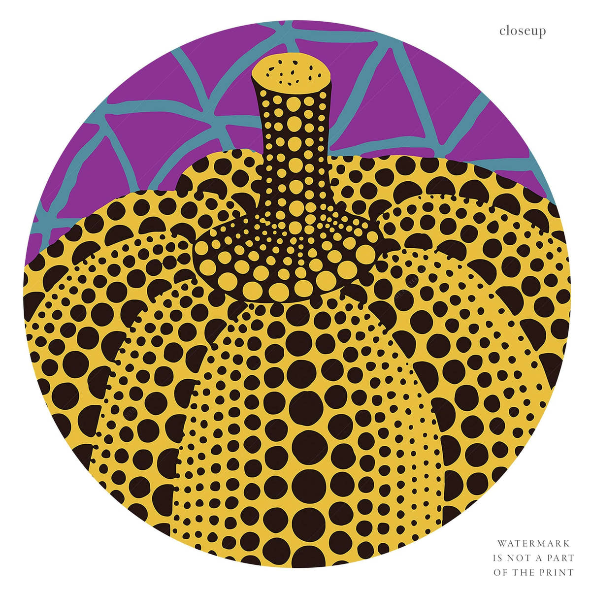 Yayoi Kusama Print, Contemporary Wall Decor, Pumpkin Series