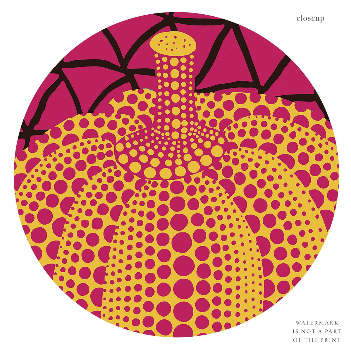 Yayoi Kusama Print, Contemporary Wall Decor, Pumpkin Art