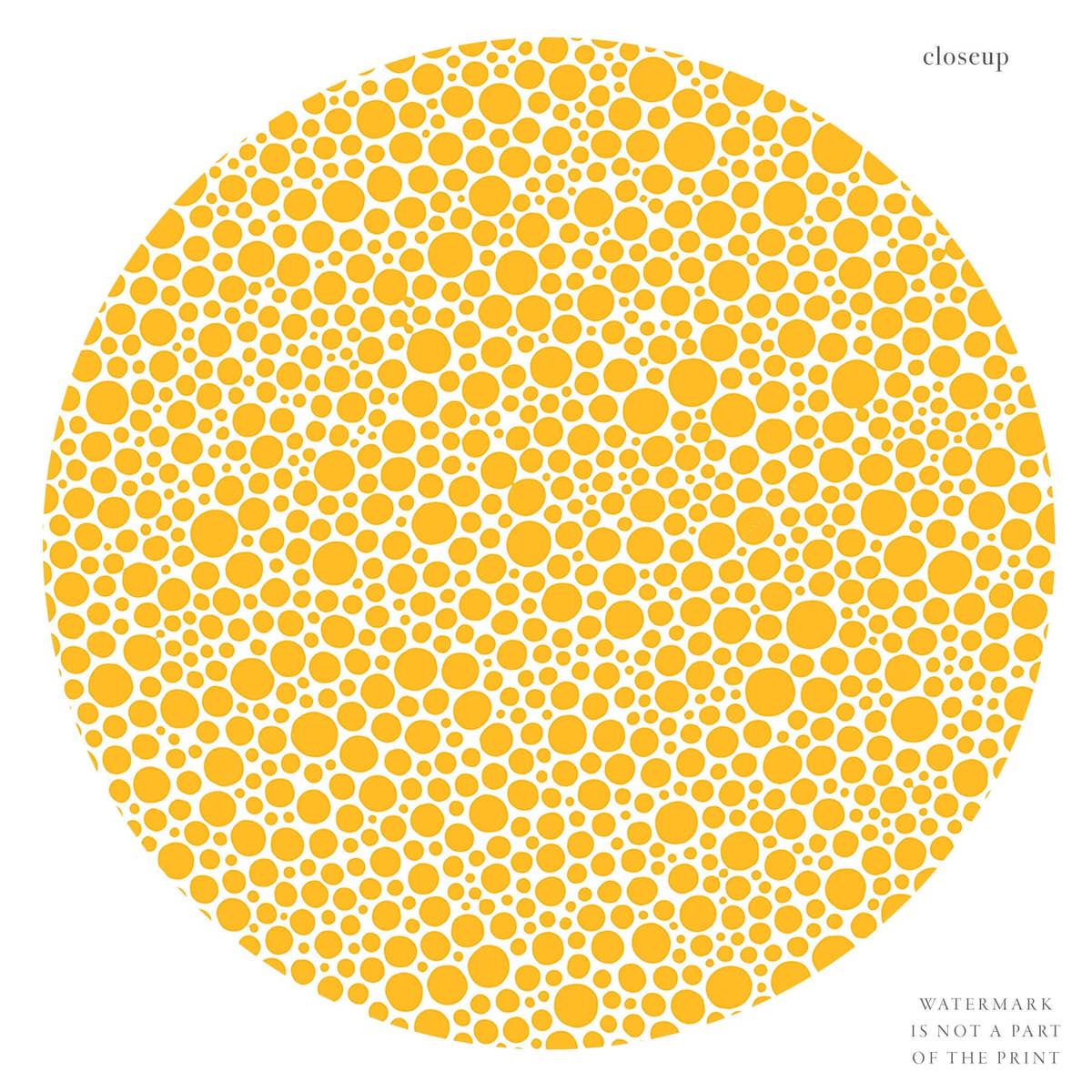 Yayoi Kusama Print, Yellow Dots, Exhibition poster