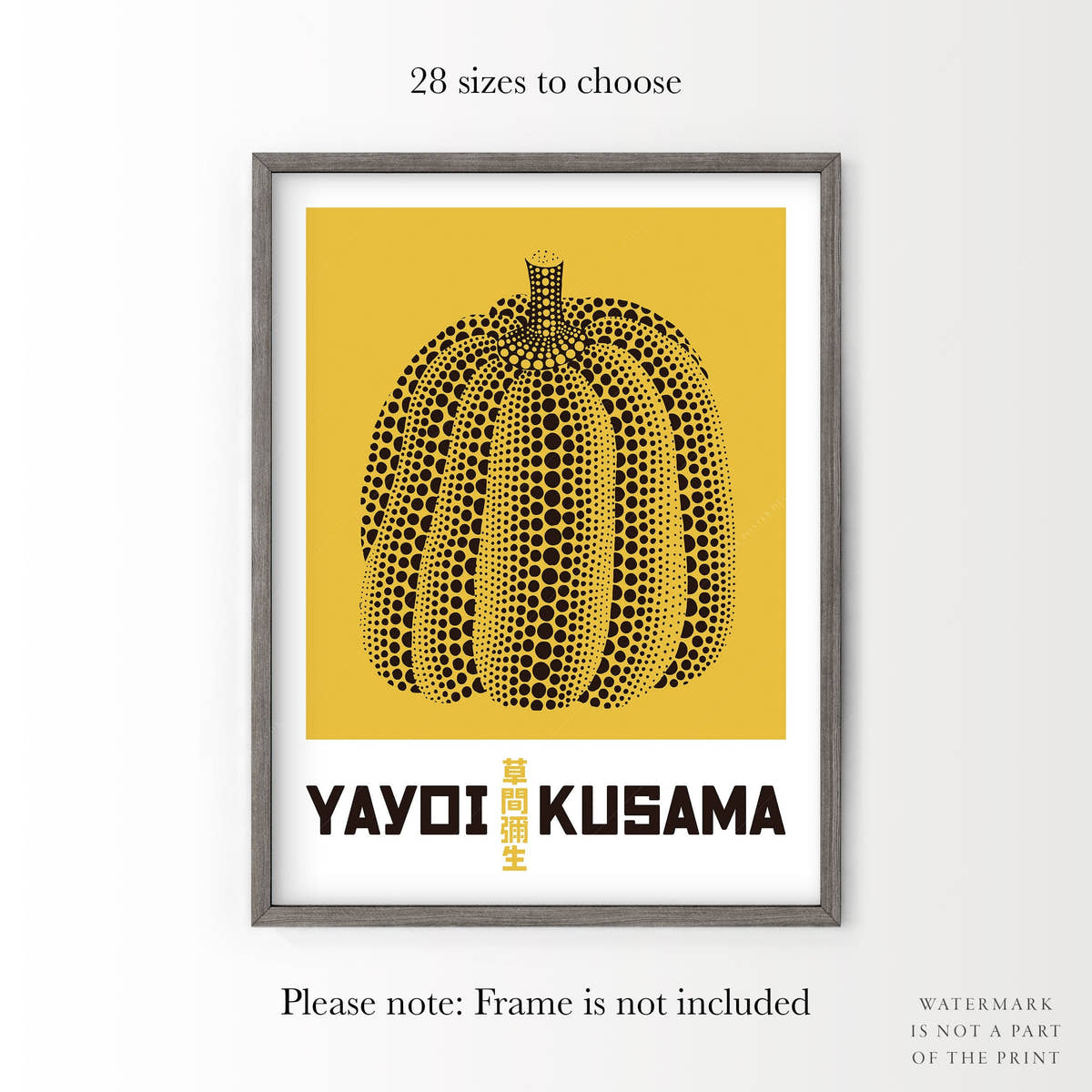Yayoi Kusama Print, Contemporary Wall Decor, Fine Art Print