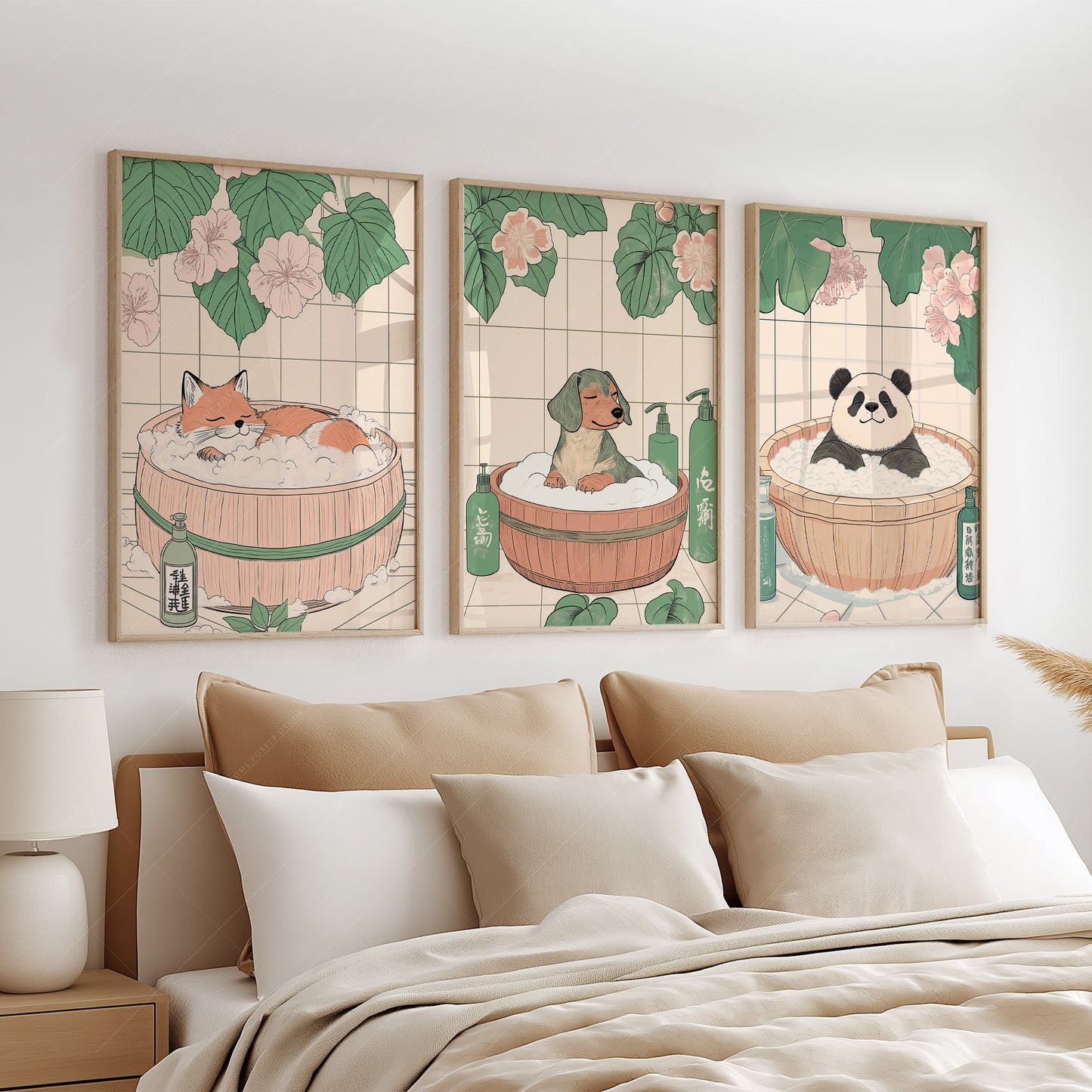 Set of Three Japandi Prints