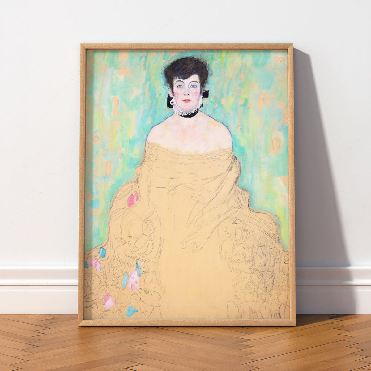 Gustav Klimt Portrait of Amelie Klimt Art Print — artwork preview 2
