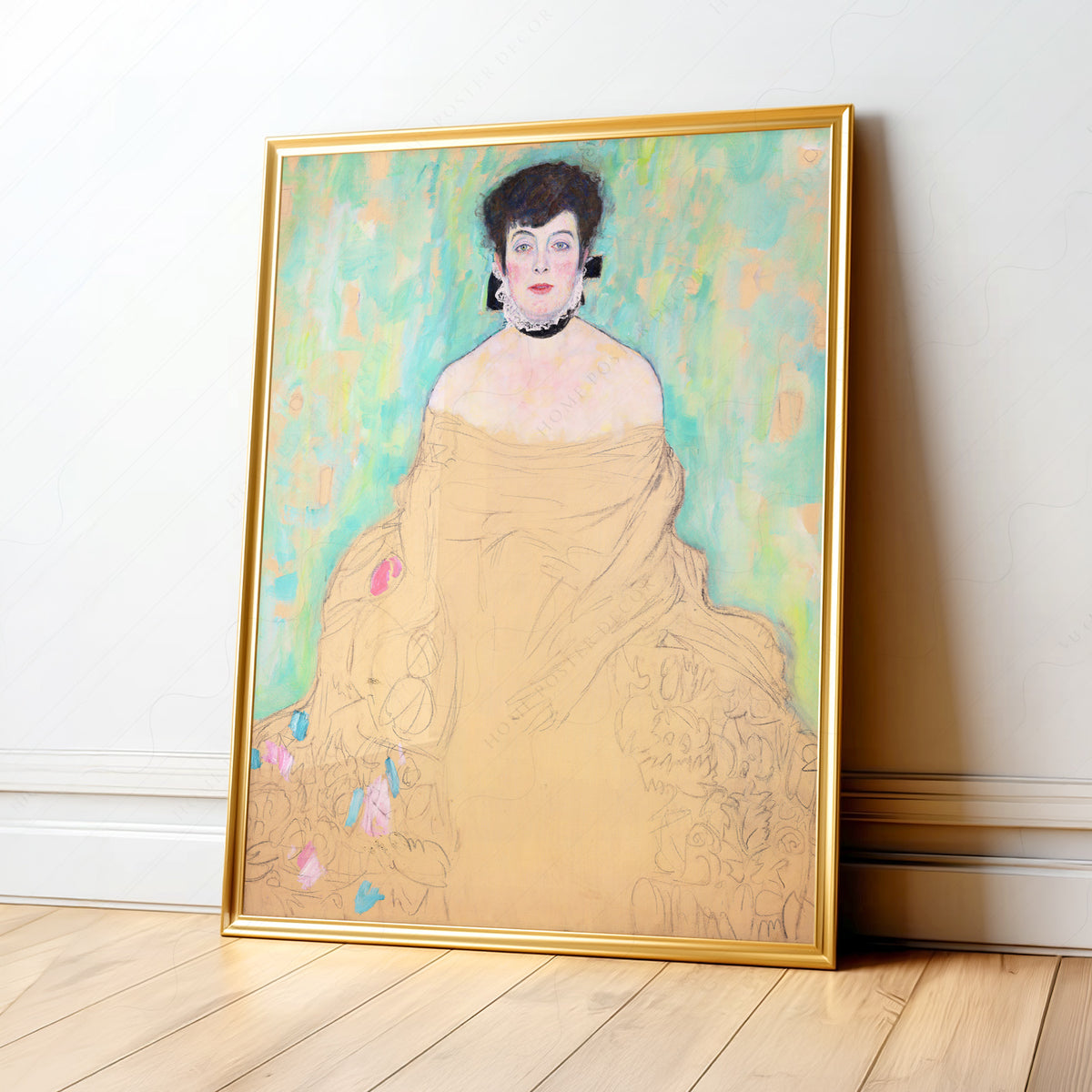 Gustav Klimt Portrait of Amelie Klimt Art Print — artwork preview 1