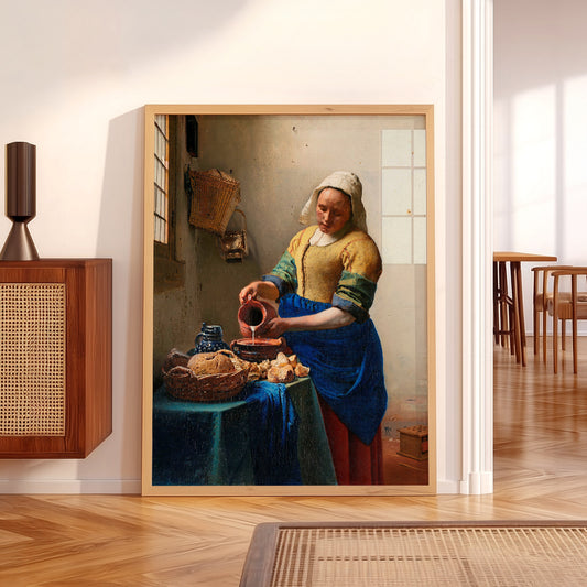 Johannes Vermeer The Milkmaid Art Print – Dutch Golden Age Wall Decor — artwork preview 5