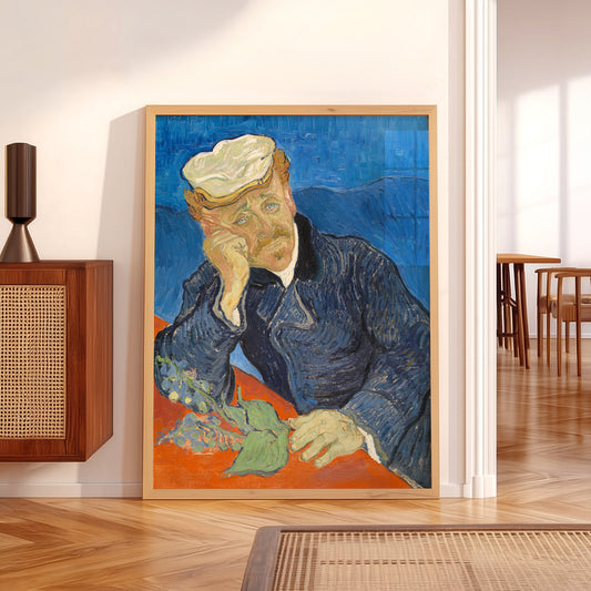 Vincent Van Gogh Portrait of Dr. Gachet Print – Famous Painting Wall Art — artwork preview 5