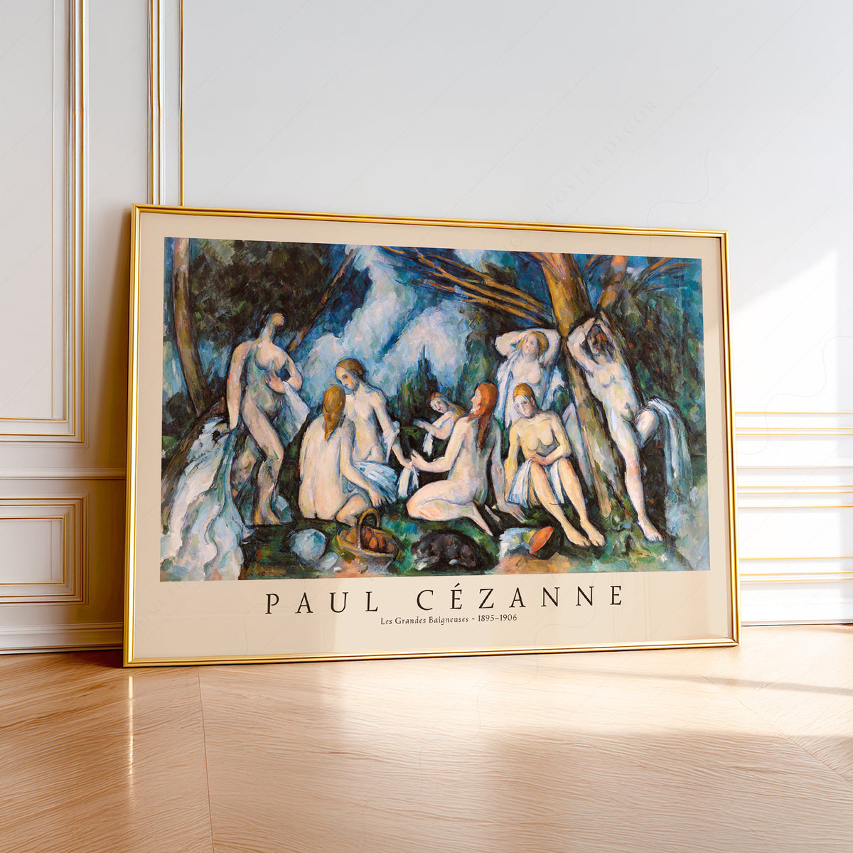 Paul Cezanne Bathers Exhibition Poster Art Print — artwork preview 1
