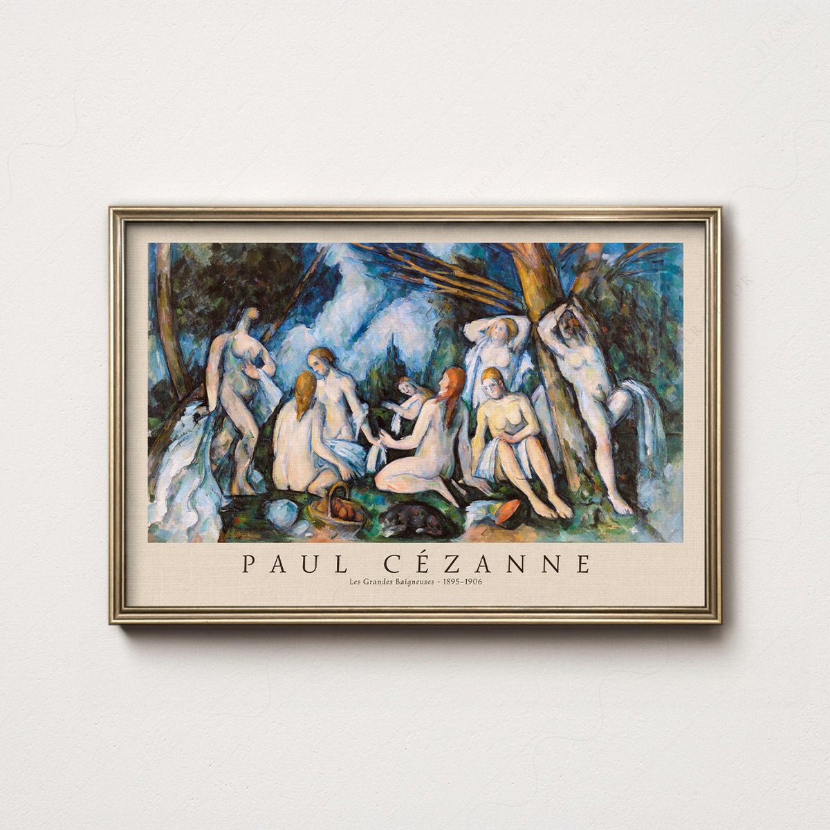 Paul Cezanne Bathers Exhibition Poster Art Print — artwork preview 7