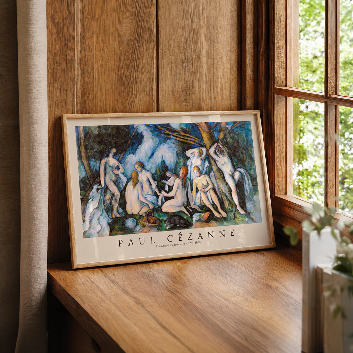 Paul Cezanne Bathers Exhibition Poster Art Print — artwork preview 22