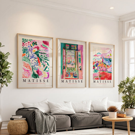 Henri Matisse Gallery Wall Set of 3 Prints – Museum Art Poster Collection — artwork preview 1