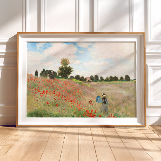 Claude Monet The Poppy Field near Argenteuil - Museum Art Print — artwork preview 5