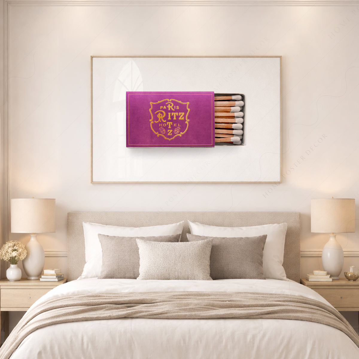 Ritz Paris Purple Matchbox Art Print — artwork preview 17