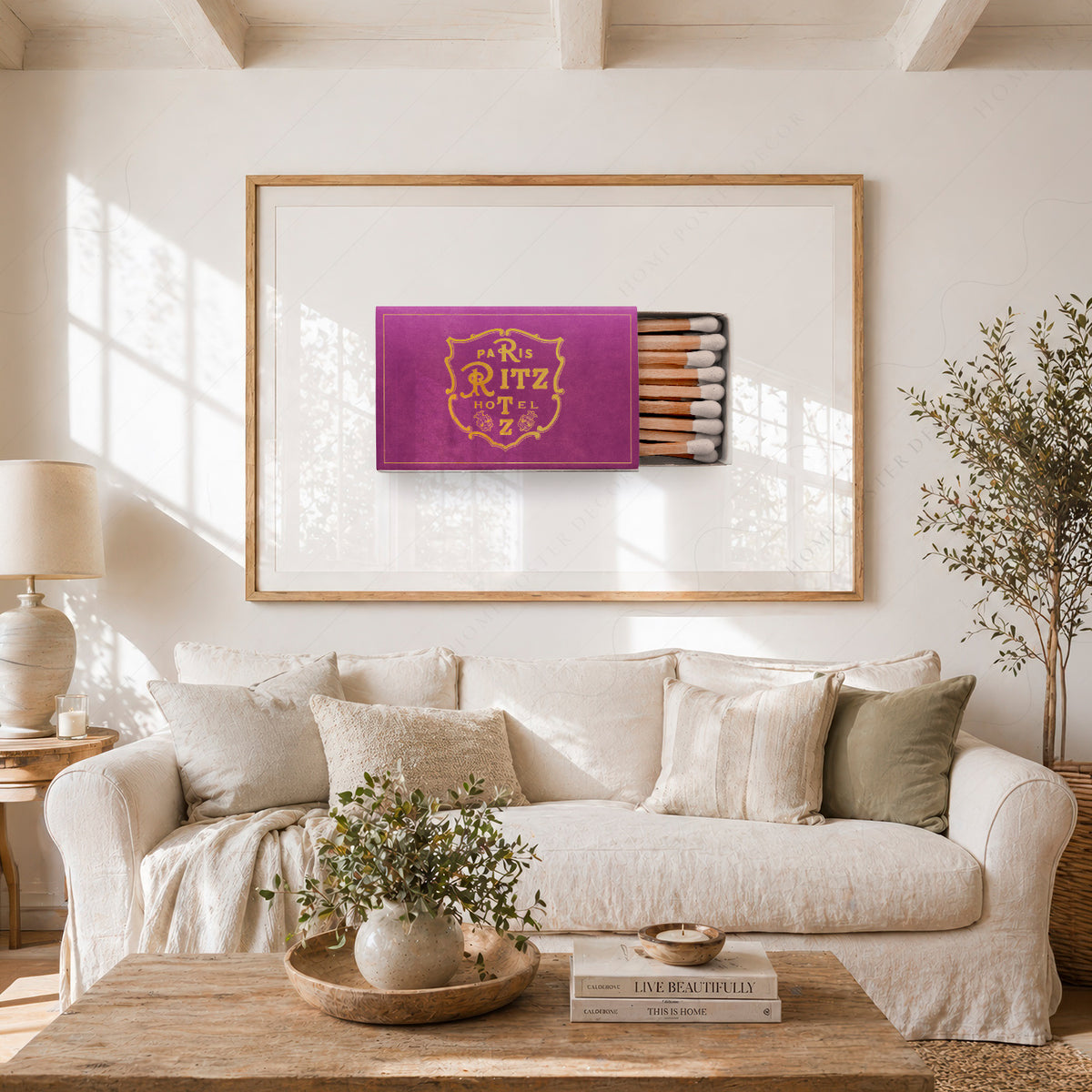 Ritz Paris Purple Matchbox Art Print — artwork preview 23