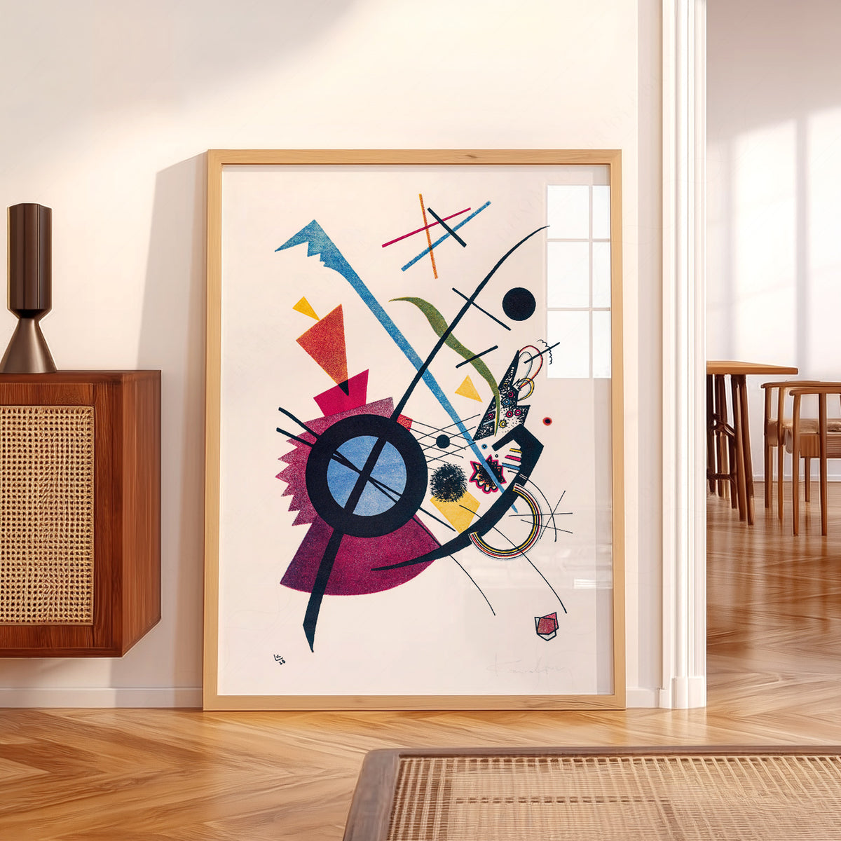 Wassily Kandinsky Colourful Circle and Line Composition Art Print — artwork preview 5