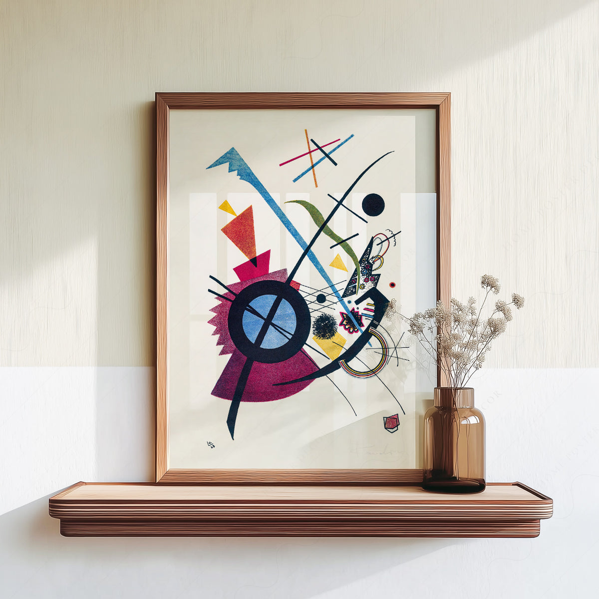 Wassily Kandinsky Colourful Circle and Line Composition Art Print — artwork preview 18