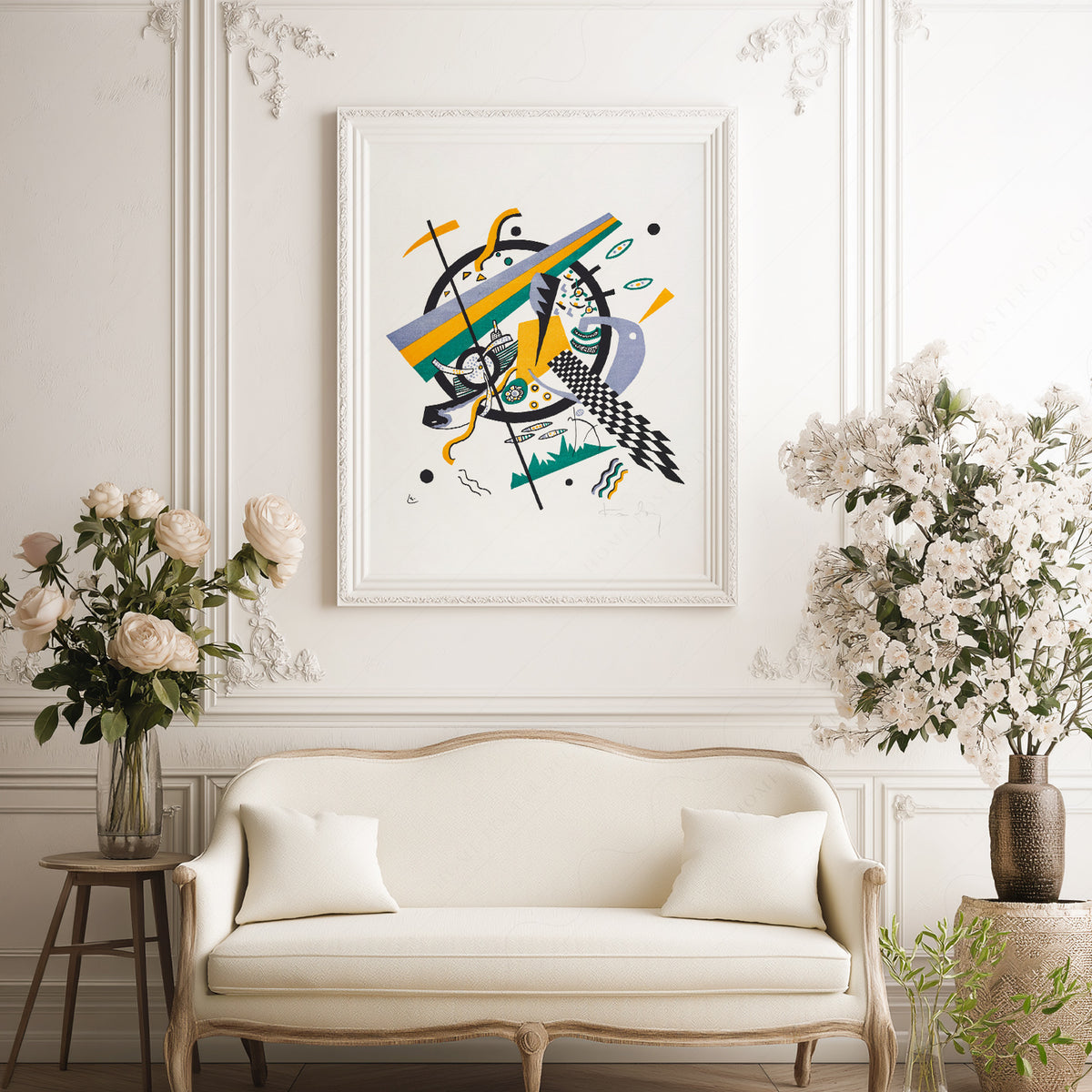 Wassily Kandinsky Diagonal Geometric Composition Art Print — artwork preview 17