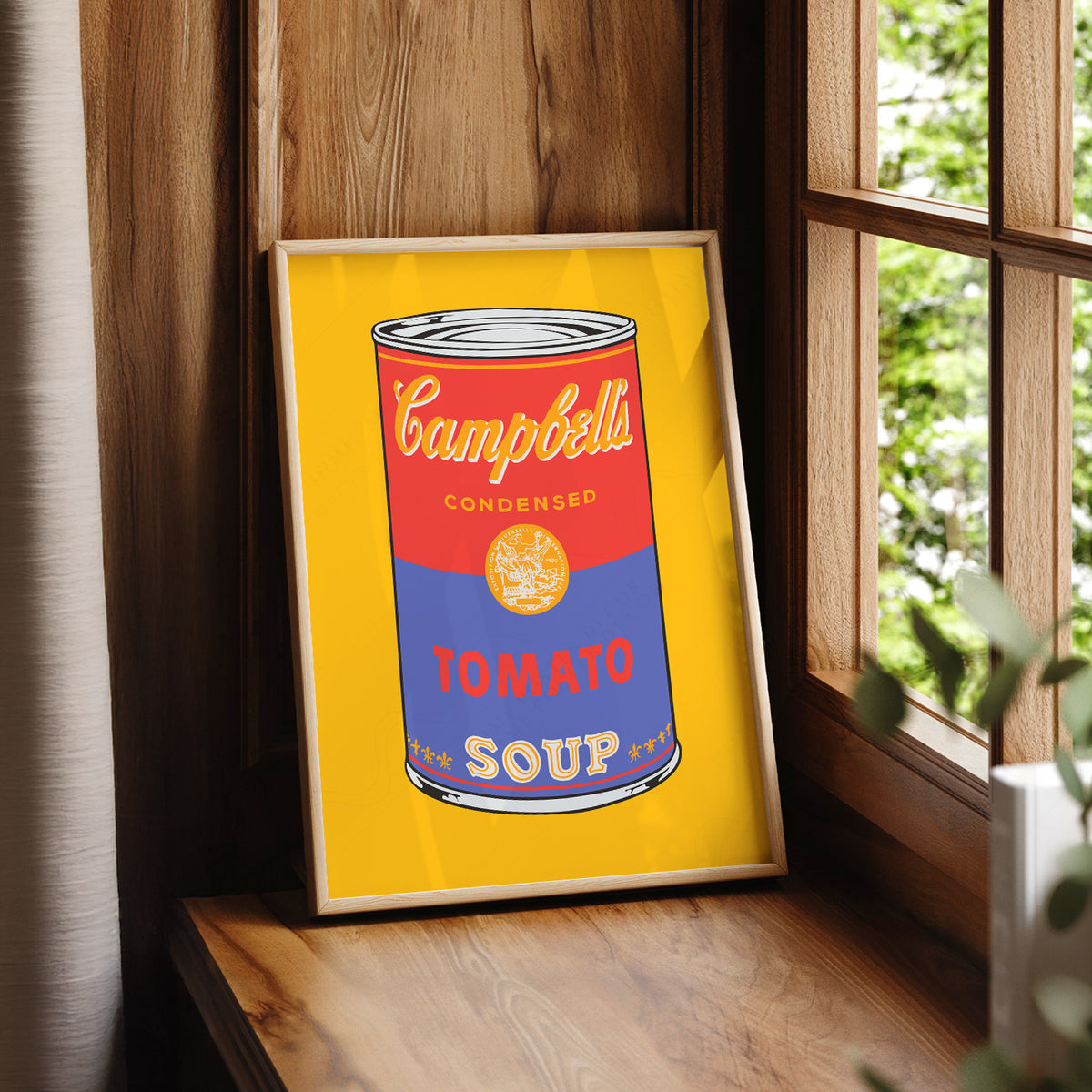 Andy Warhol Campbell's Soup Can on Yellow Art Print — artwork preview 7