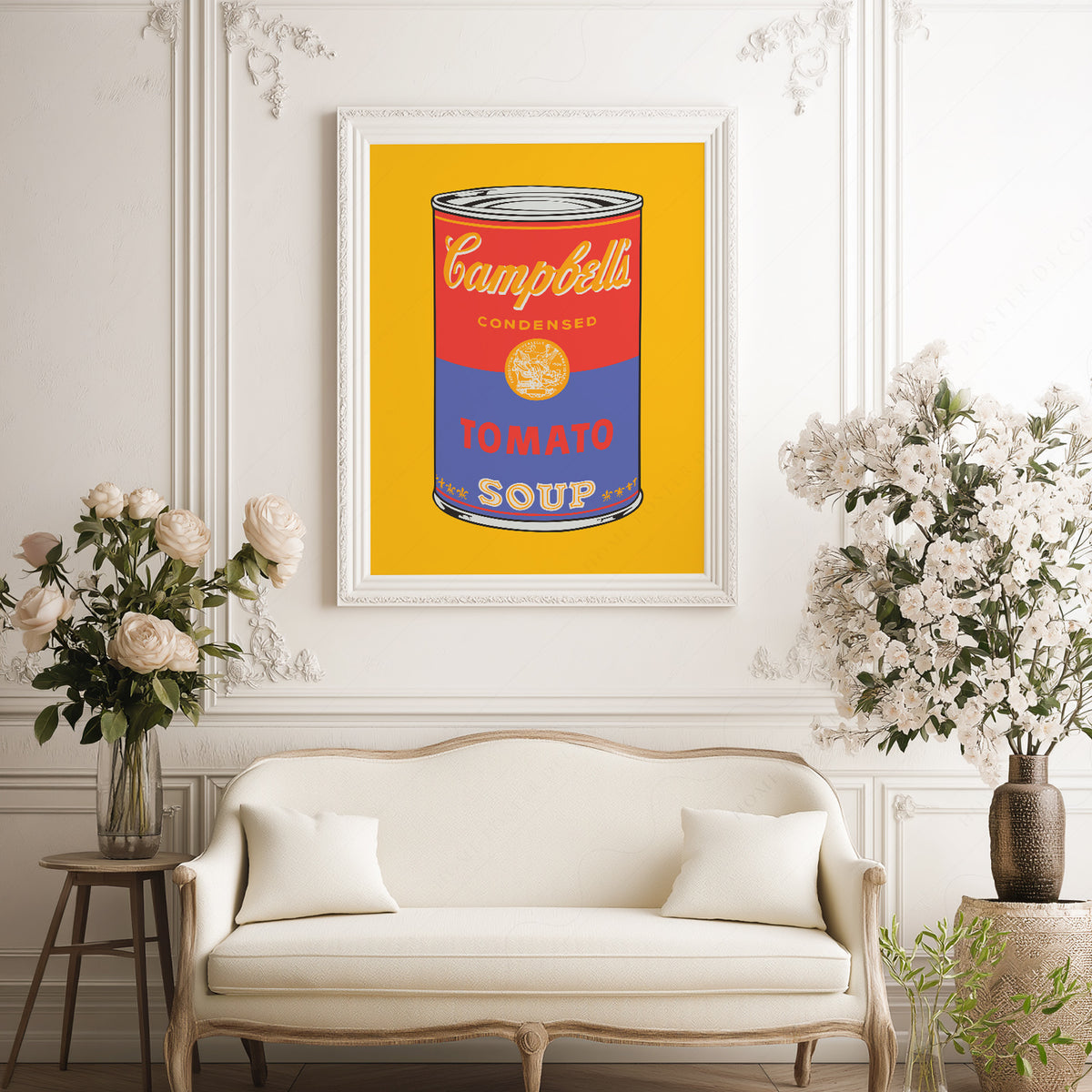 Andy Warhol Campbell's Soup Can on Yellow Art Print — artwork preview 17