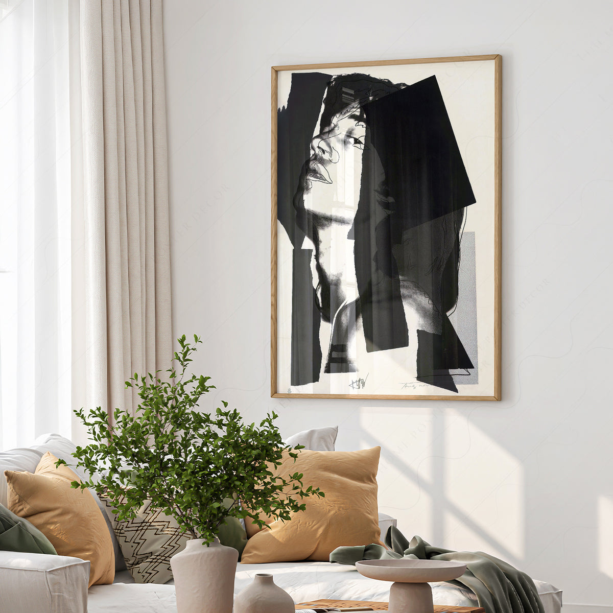 Andy Warhol Mick Jagger Portrait Print – Pop Art Wall Decor Poster — artwork preview 6