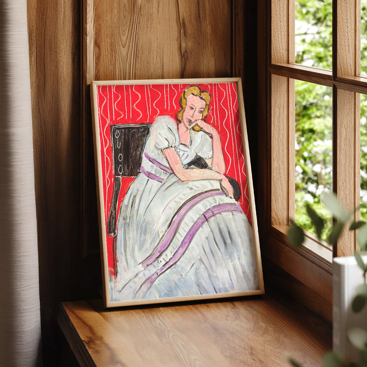 Henri Matisse Seated Woman in a Grey Dress Art Print — artwork preview 7