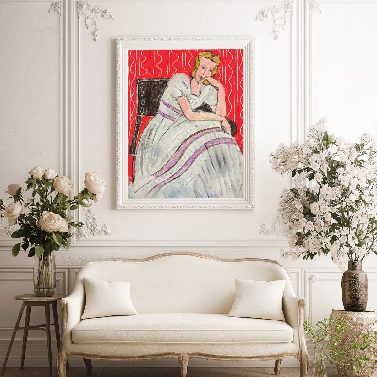 Henri Matisse Seated Woman in a Grey Dress Art Print — artwork preview 17