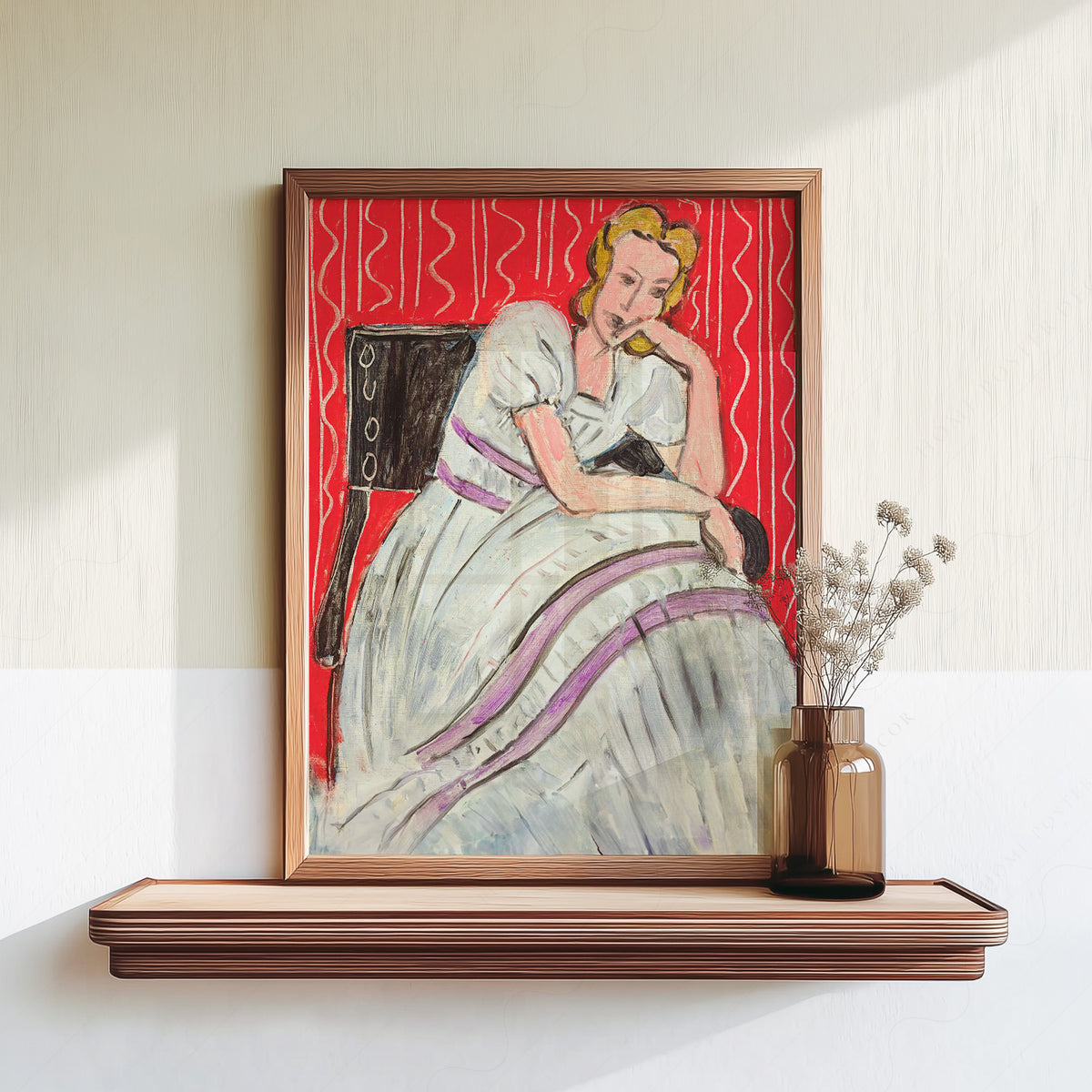 Henri Matisse Seated Woman in a Grey Dress Art Print — artwork preview 18