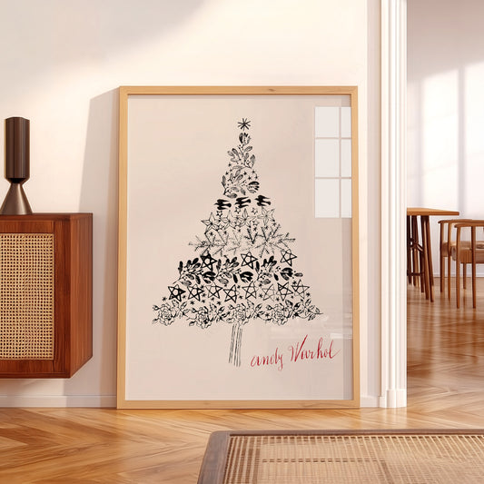 Andy Warhol Christmas Tree Art Print – Festive Modern Wall Decor – 20-07 — artwork preview 5