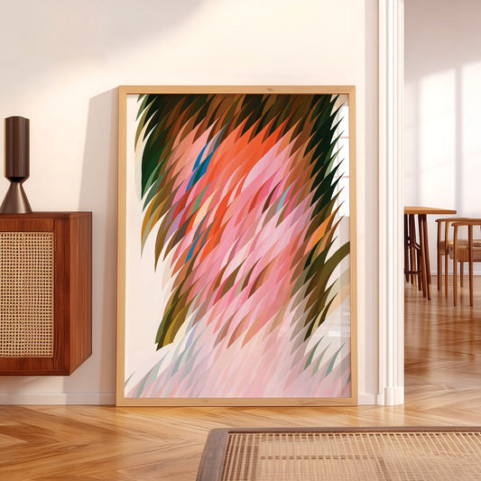 Abstract Geometric Art Print – Colorful Modern Wall Art Poster Decor – 11-03 — artwork preview 5