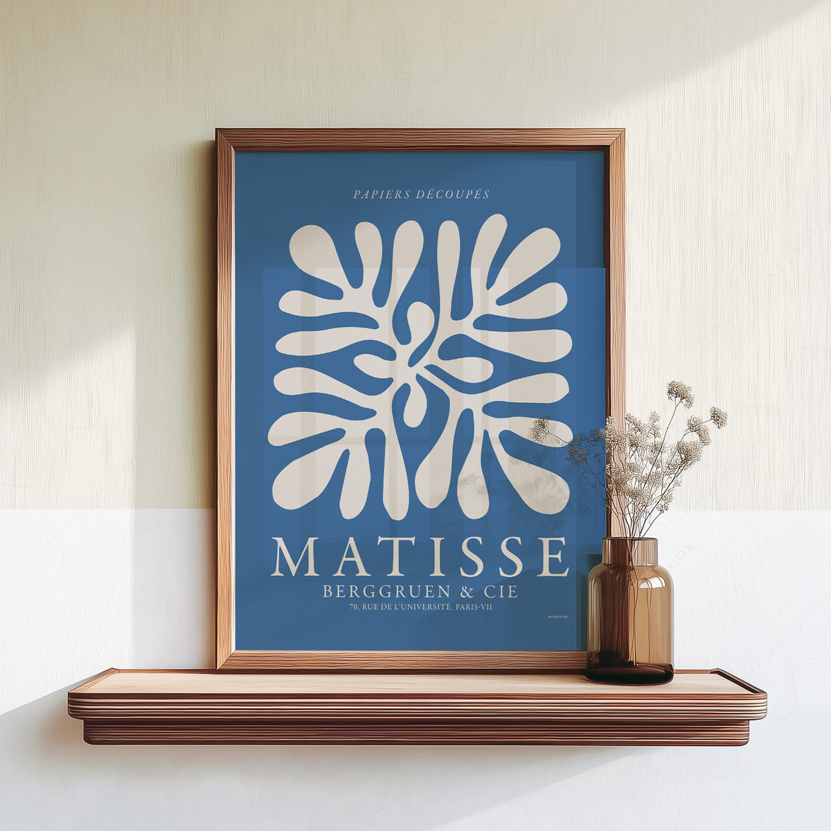 Henri Matisse Papiers Découpés Exhibition Poster – Blue Cut-Out Wall Art – 01-11 — artwork preview 18