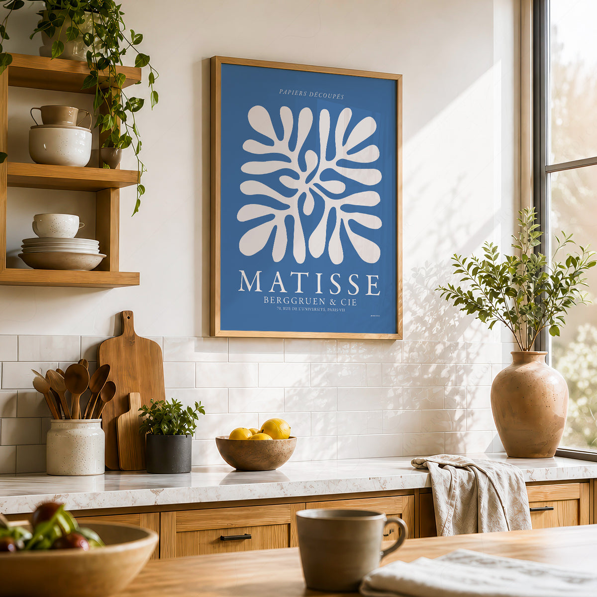 Henri Matisse Papiers Découpés Exhibition Poster – Blue Cut-Out Wall Art – 01-11 — artwork preview 23